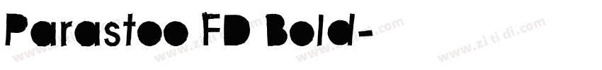 Parastoo FD Bold字体转换